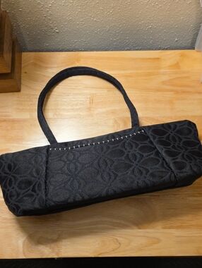 Maruca Black Jacquard Shoulder Bag